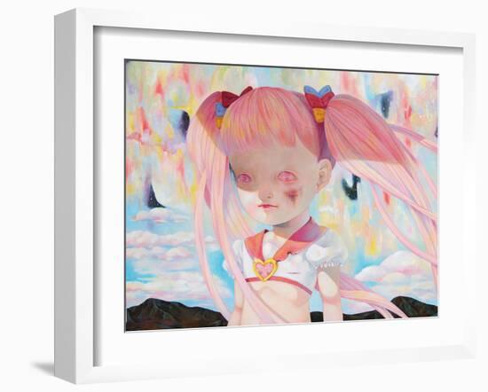 Who Will Save the Magical Girl?-Hikari Shimoda-Framed Art Print