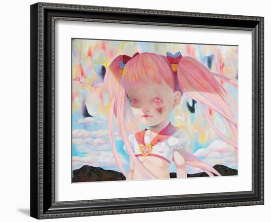 Who Will Save the Magical Girl?-Hikari Shimoda-Framed Art Print