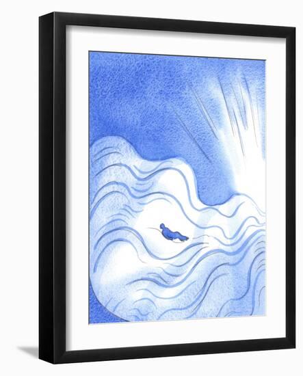 Whoever Trusts in God Can 'See' Himself Not as Drowning in God's Holiness, rather as Being Carried-Elizabeth Wang-Framed Giclee Print