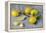 Whole and Sliced Lemons on Grey Subsoil-Jana Ihle-Framed Premier Image Canvas