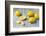 Whole and Sliced Lemons on Grey Subsoil-Jana Ihle-Framed Photographic Print