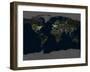 Whole Earth At Night, Satellite Image-PLANETOBSERVER-Framed Photographic Print