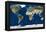 Whole Earth Map-PLANETOBSERVER-Framed Premier Image Canvas