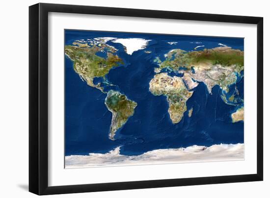 Whole Earth Map-PLANETOBSERVER-Framed Photographic Print