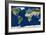 Whole Earth Map-PLANETOBSERVER-Framed Photographic Print