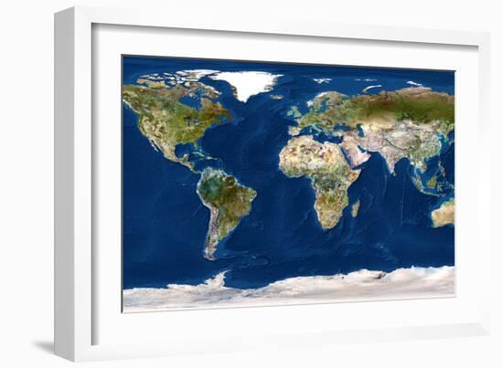 Whole Earth Map-PLANETOBSERVER-Framed Photographic Print