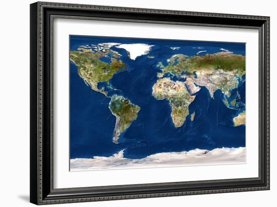 Whole Earth Map-PLANETOBSERVER-Framed Photographic Print