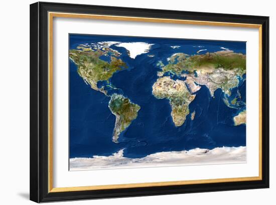 Whole Earth Map-PLANETOBSERVER-Framed Photographic Print