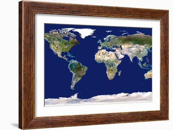 Whole Earth Map-PLANETOBSERVER-Framed Photographic Print