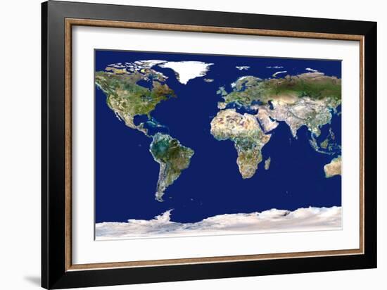 Whole Earth Map-PLANETOBSERVER-Framed Photographic Print