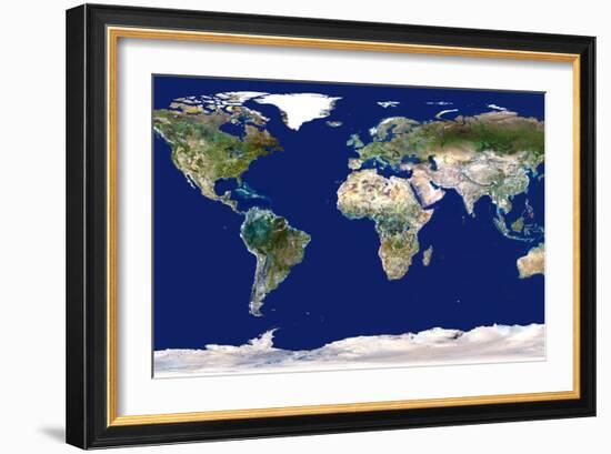 Whole Earth Map-PLANETOBSERVER-Framed Photographic Print