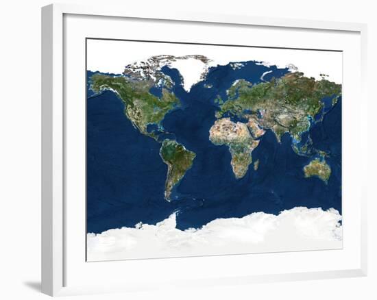 Whole Earth, Satellite Image-PLANETOBSERVER-Framed Photographic Print