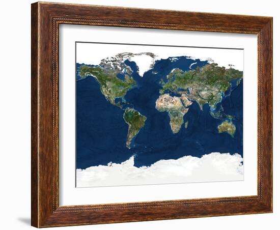 Whole Earth, Satellite Image-PLANETOBSERVER-Framed Photographic Print