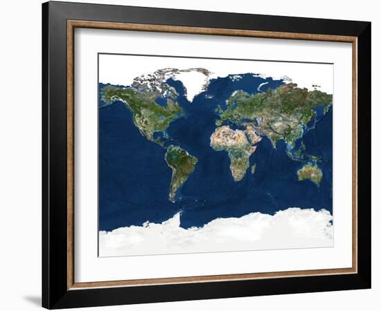 Whole Earth, Satellite Image-PLANETOBSERVER-Framed Photographic Print