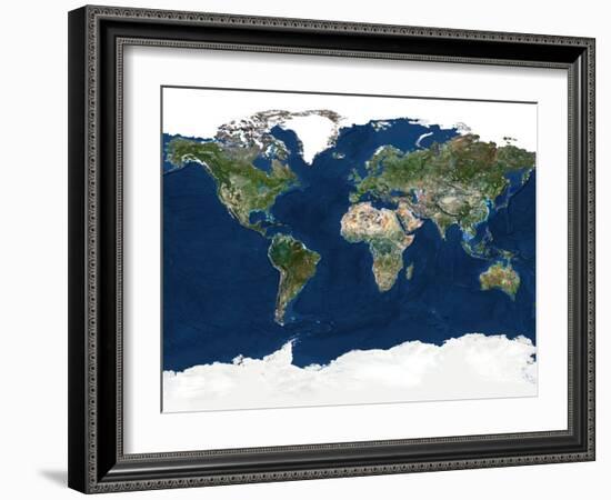 Whole Earth, Satellite Image-PLANETOBSERVER-Framed Photographic Print