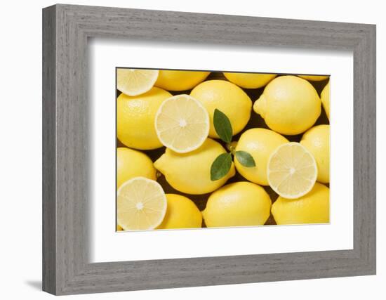 Whole Lemons and Lemon Slices-Eising Studio - Food Photo and Video-Framed Photographic Print