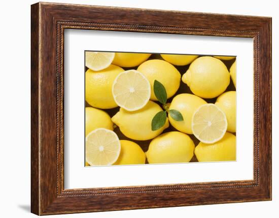 Whole Lemons and Lemon Slices-Eising Studio - Food Photo and Video-Framed Photographic Print