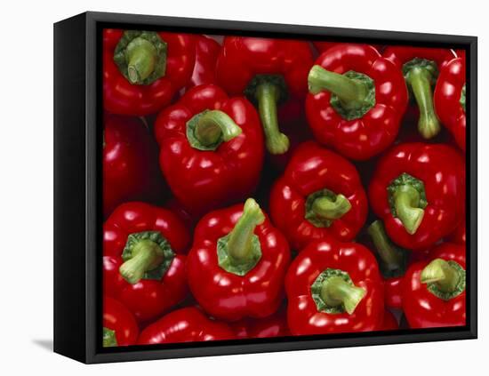 Whole Red Peppers-null-Framed Premier Image Canvas