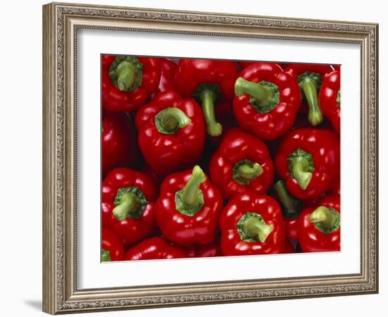 Whole Red Peppers-null-Framed Photographic Print