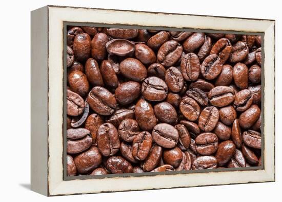 Whole Roasted Coffee Beans-Steve Gadomski-Framed Premier Image Canvas