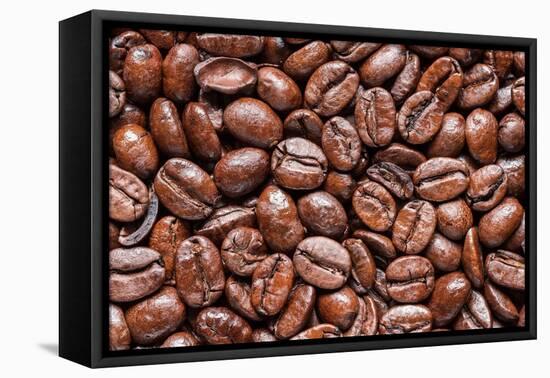 Whole Roasted Coffee Beans-Steve Gadomski-Framed Premier Image Canvas