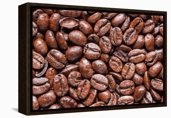 Whole Roasted Coffee Beans-Steve Gadomski-Framed Premier Image Canvas