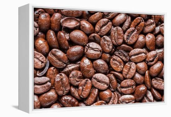 Whole Roasted Coffee Beans-Steve Gadomski-Framed Premier Image Canvas