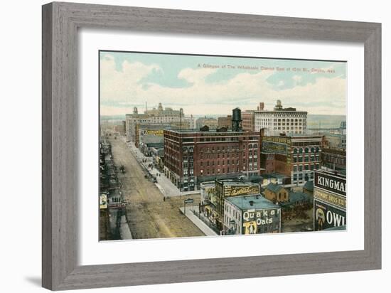 Wholesale District, Omaha, Nebraska-null-Framed Art Print