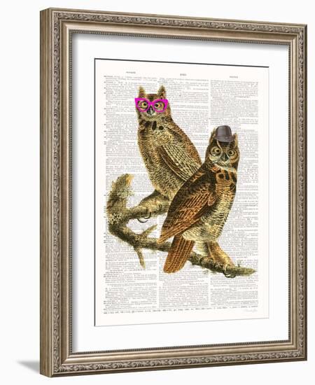 Whoo Are You Looking At ?-Christopher James-Framed Art Print