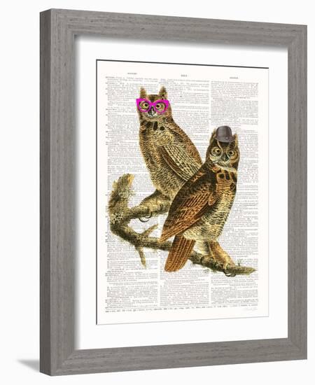 Whoo Are You Looking At ?-Christopher James-Framed Art Print