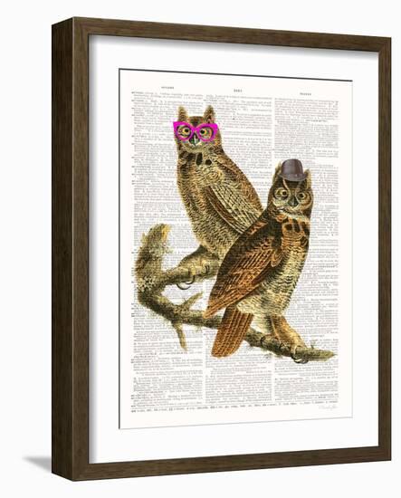 Whoo Are You Looking At ?-Christopher James-Framed Art Print