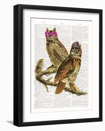 Whoo Are You Looking At ?-Christopher James-Framed Art Print