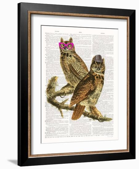 Whoo Are You Looking At ?-Christopher James-Framed Art Print