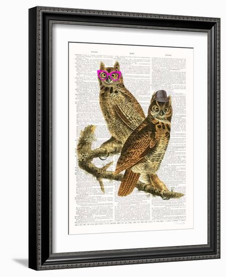 Whoo Are You Looking At ?-Christopher James-Framed Art Print