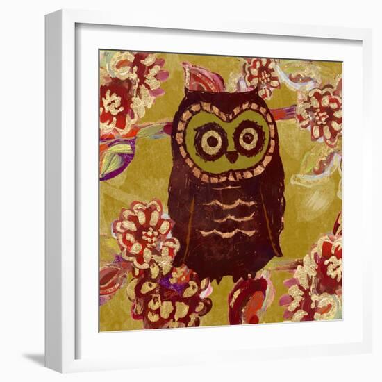 Whoo's That Owl 1-Bella Dos Santos-Framed Art Print