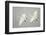 Whooper Swans (Cygnus Cygnus) Two In Flight, During Snowfall, Lake Kussharo, Japan, February-Danny Green-Framed Photographic Print