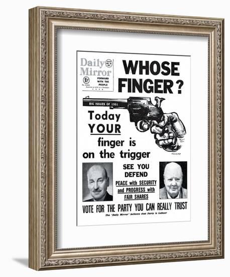 Whose Finger? Today Your Finger is on the Trigger-null-Framed Photographic Print