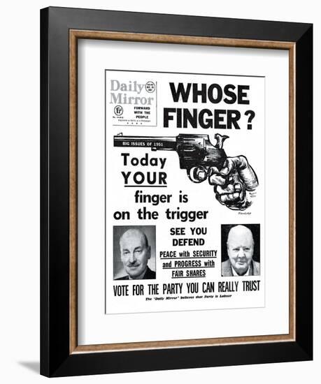 Whose Finger? Today Your Finger is on the Trigger-null-Framed Photographic Print