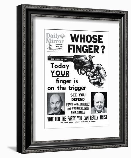 Whose Finger? Today Your Finger is on the Trigger-null-Framed Photographic Print