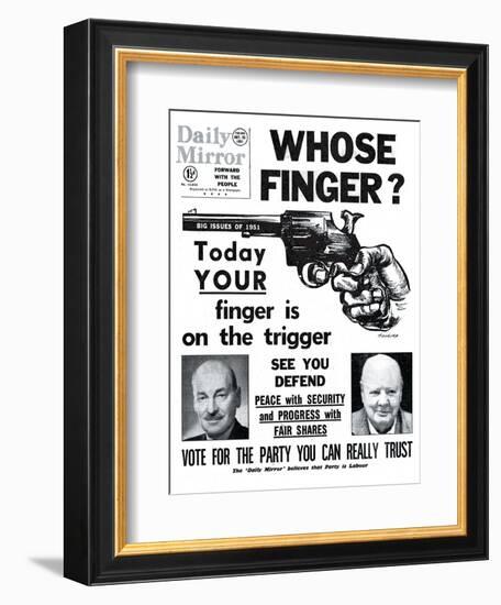 Whose Finger? Today Your Finger is on the Trigger-null-Framed Photographic Print