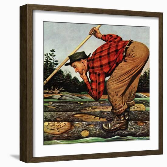 "Whose Initials?," February 16, 1946-Stevan Dohanos-Framed Giclee Print