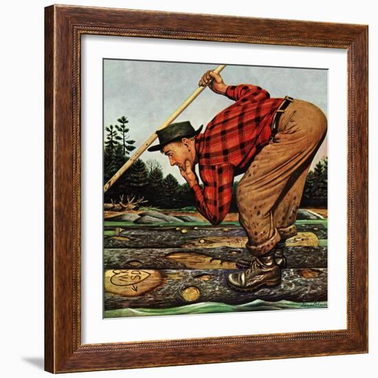 "Whose Initials?," February 16, 1946-Stevan Dohanos-Framed Giclee Print