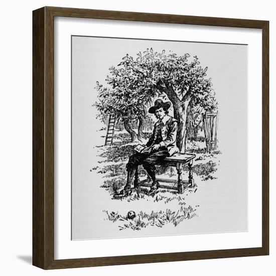 Why an Apple Falls, C1918-null-Framed Giclee Print