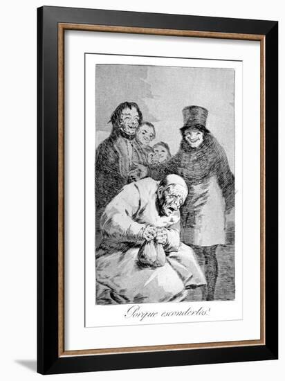 Why Hide Them!, 1799-Francisco de Goya-Framed Giclee Print