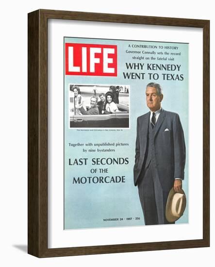 Why Kennedy Went to Texas, Last Seconds of the Motorcade, November 24, 1967-John Dominis-Framed Photographic Print