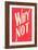 Why Not?-null-Framed Premium Giclee Print