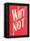 Why Not?-null-Framed Stretched Canvas