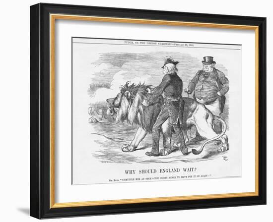 Why Should England Wait?, 1884-John Tenniel-Framed Giclee Print