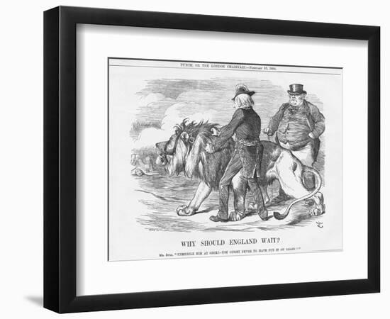 Why Should England Wait?, 1884-John Tenniel-Framed Giclee Print