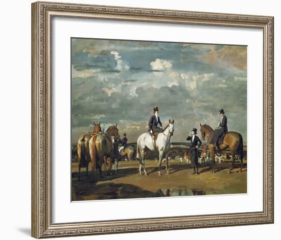 Why Weren't You Out Yesterday?-Sir Alfred Munnings-Framed Premium Giclee Print